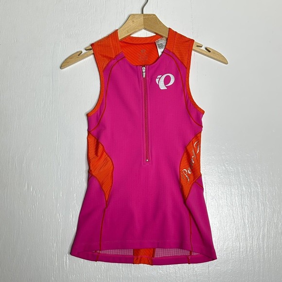 Pearl Izumi Womens Elite In R Cool Tri Sleeveless Cycling Top Size Small Pink - Picture 1 of 13
